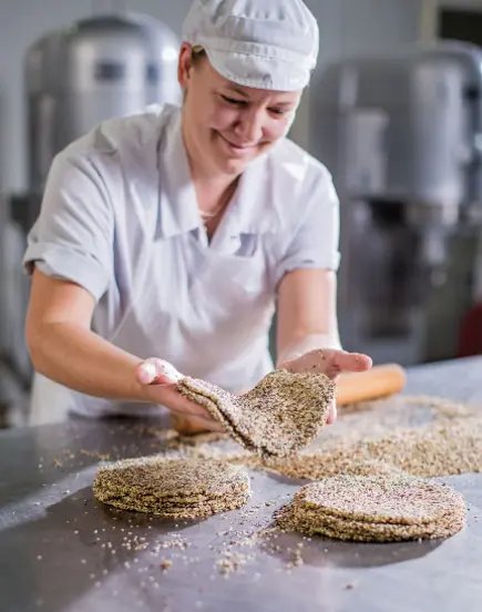 Woman baking